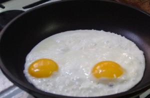 Eggs sunny side up