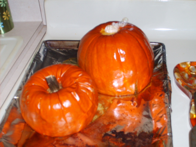 roasting pumpkins 